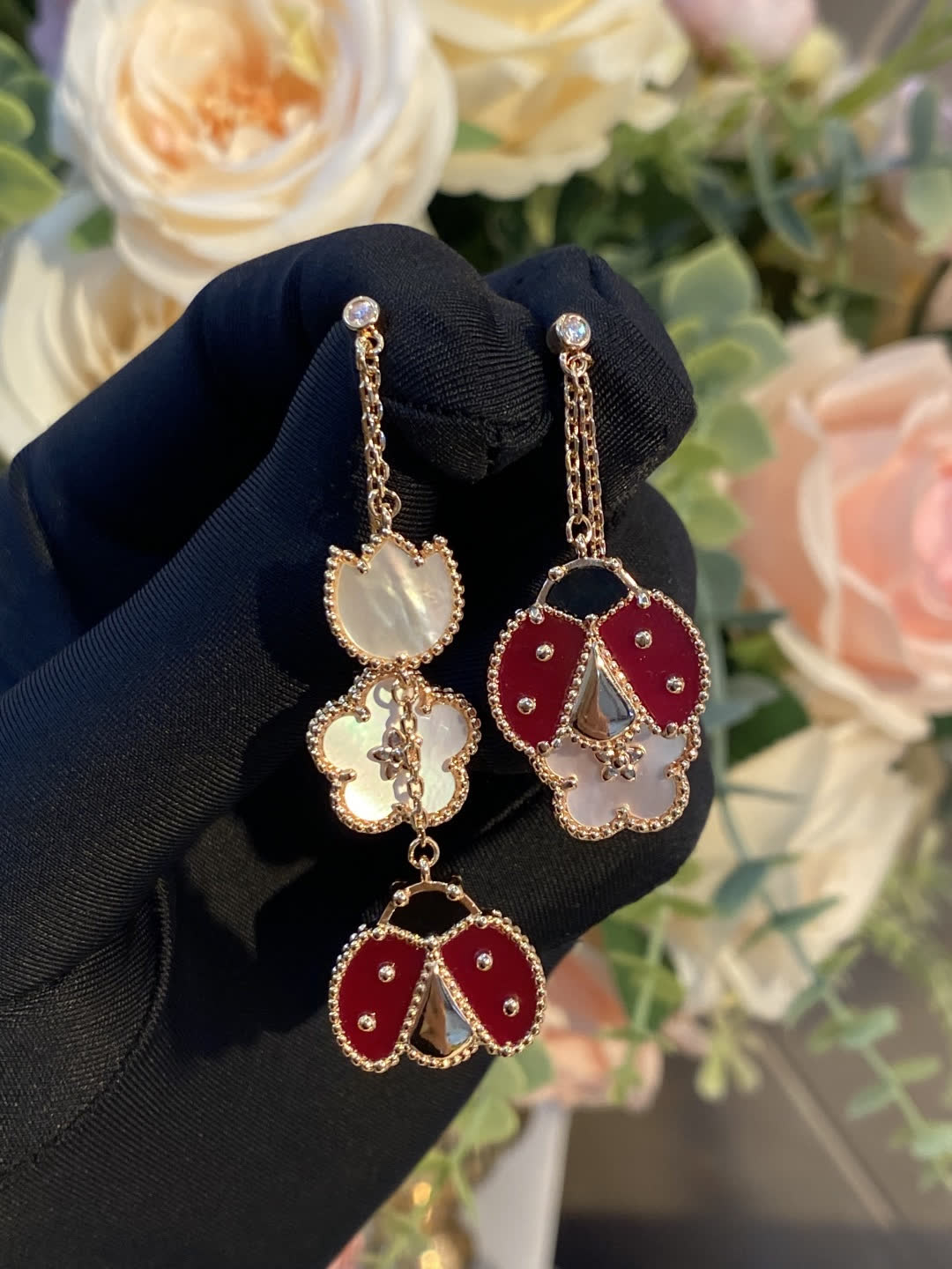 Van Cleef & Arpels Ladybug Earrings